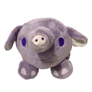 Mary Meyer Gigapals Plush Round Elephant 6" Purple Stuffed Animal‎ Sewn Eyes